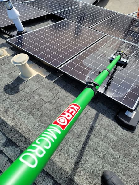 Solar panel cleaning